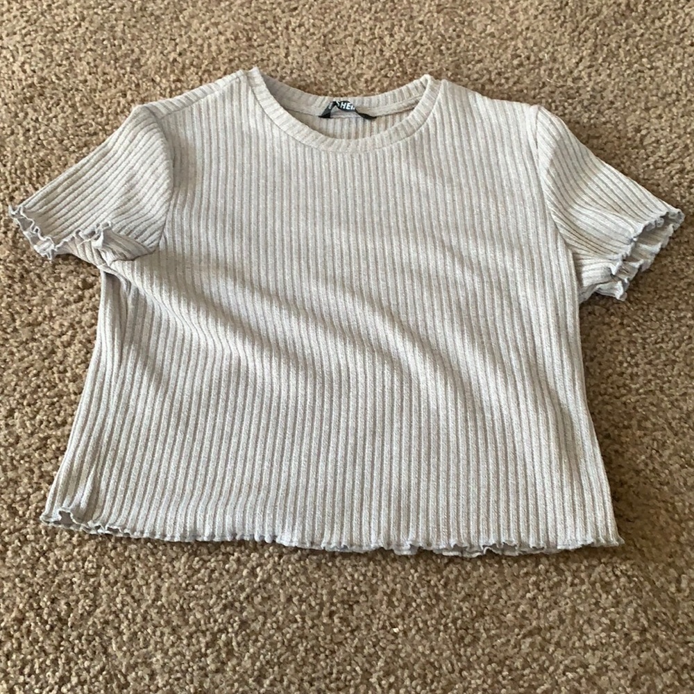 Ribbed SHEIN crop top